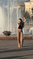 Street performers and families enjoy sunny afternoon in Astrakhan