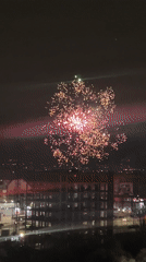 Colorful fireworks display lights up Sofia night sky