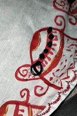 Traditional embroidery work documented in Dhaka crafting session