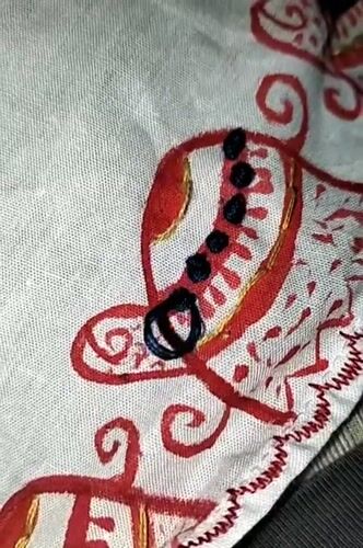 Traditional embroidery work documented in Dhaka crafting session