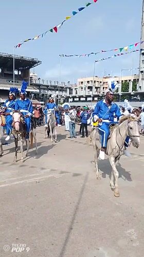 Colorful carnival parade draws crowds in Lagos, Nigeria