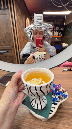 Hair salon appointment documented in Birobidzhan, Russia