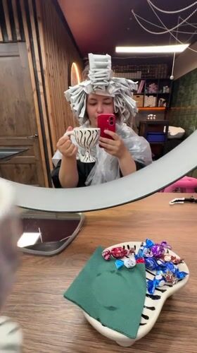 Hair salon appointment documented in Birobidzhan, Russia