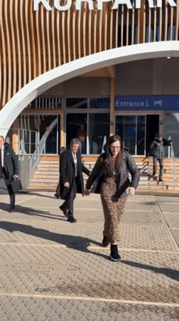 Matt Damon spotted at World Economic Forum in Davos