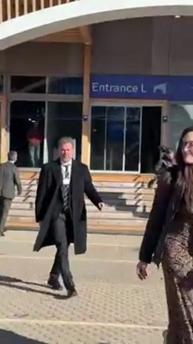 Matt Damon spotted at World Economic Forum in Davos