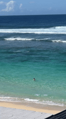 Coastal scenes documented in Kuta Selatan during early morning