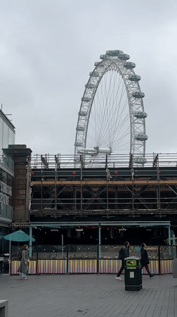 Casual morning scenes documented around London's Southbank Centre area