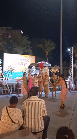 Live performance at World Fun Fest outdoor stage in Pattaya