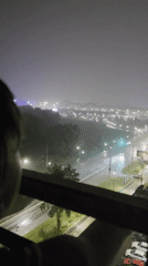 Nizhny Novgorod soaked in a summer night rainstorm