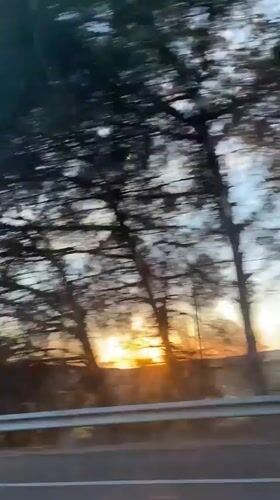 Evening commute documented along A-4 highway near Seville