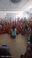 Kindergarten school event held in Caracas classroom