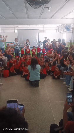 Kindergarten school event held in Caracas classroom