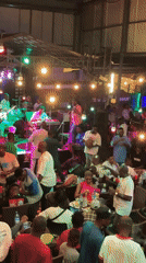 Live band performs across multiple venues in Nigeria