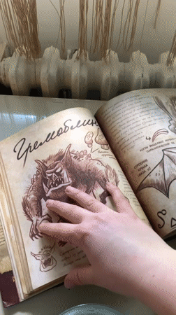 Person explores mystical Russian texts in Belgrade home