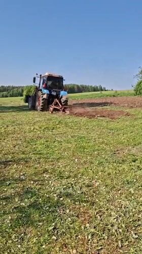 Spring farming operations continue in rural Karsha, Russia