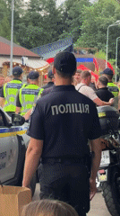 Police incident near Kyiv park involves motorcycle and downed person