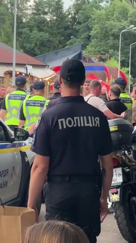 Police incident near Kyiv park involves motorcycle and downed person