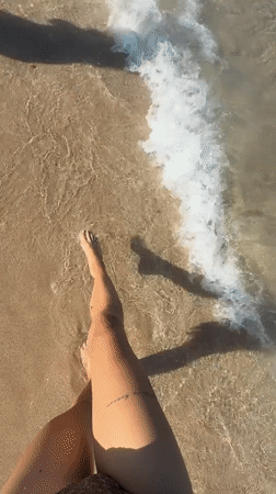 First-person beach walk along the Bulgarian Black Sea coast