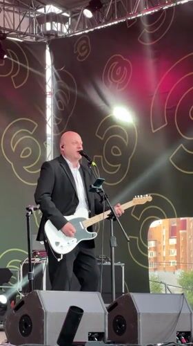 Evening concert performance in Ufa with multi-instrument band