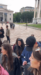 Crowds queue at Dior store opening near Milan landmarks