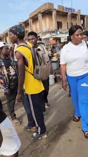 Morning street life captured in Kabong, Nigeria marketplace