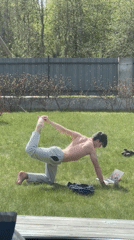 Morning outdoor activities observed in Svetloe, Russia backyard