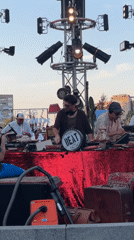 Live DJ and band sets at an outdoor Belgrade music event