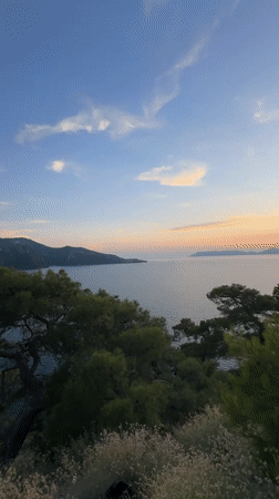 Sunset documented over 8 minutes in Fethiye, Turkey coastal bay