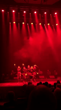 Traditional dance performance held at Liepāja theater