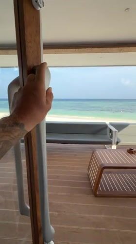 Quiet morning moments captured at Maldives beachfront location