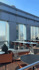 Visitor captures Barcelona skyline views from luxury rooftop venue