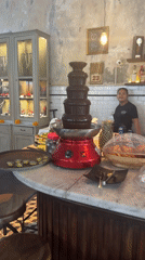 Late-night food service captured at Bali restaurant with traditional offerings