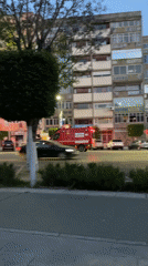Emergency vehicles respond in Meknes, Morocco urban district