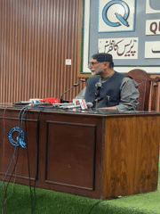 Press conference held in Quetta, Pakistan with multiple speakers