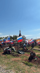 Fresh graves with Russian flags observed at Izhevsk cemetery
