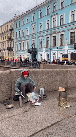 Rainy afternoon along Nevsky Prospekt and St. Petersburg's canals