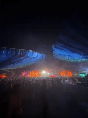 Nighttime music festival draws large crowds in Indio, California