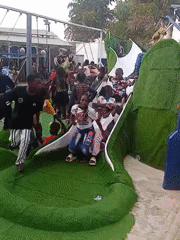 Traditional drum dance celebration held in Tsaunin Kura, Nigeria