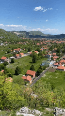 Montenegro valley towns captured in daytime footage