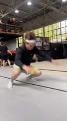 Morning gymnastics practice session observed in Krasnoyarsk gymnasium