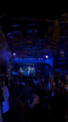 Live band performs for large crowd in Moscow