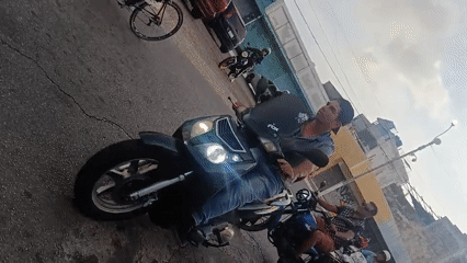 Evening street life documented across Juan Griego, Venezuela