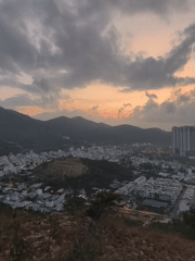 Twilight panorama captured from hilltop overlooking Bac Nha Trang Ward