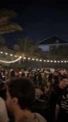 TGIF night out under string lights in North Kuta