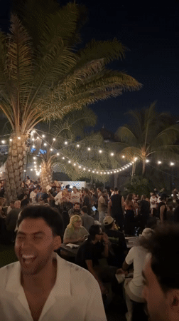 TGIF night out under string lights in North Kuta