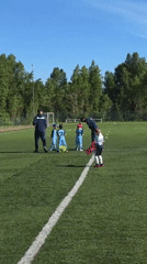 Youth soccer teams practice early morning in Ufa, Russia