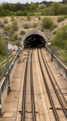 High-speed train exits tunnel near Wettstetten, Bavaria
