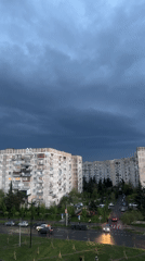 Storm approaches Tbilisi as witness documents cityscape from multiple vantage points