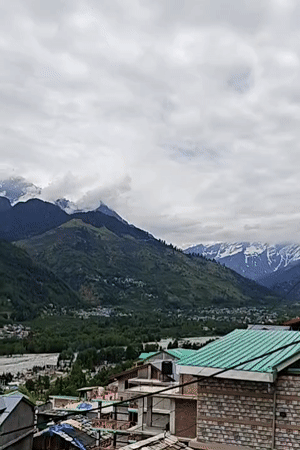Morning mountain vistas and village life documented in Vashisht