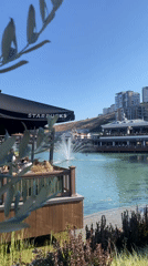 Afternoon at ArenaPark's lakeside mall in Küçükçekmece, Istanbul